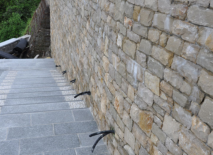 Rivestimento in Pietra Villa Città Alta Bergamo