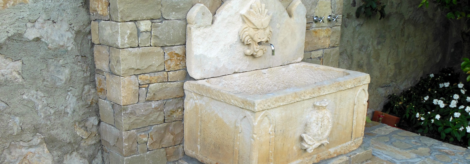 Creazione di fontane in pietra personalizzate